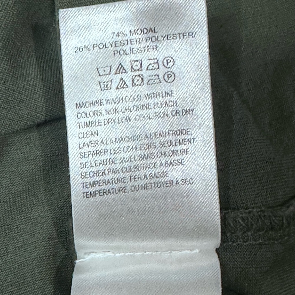 Lucky Brand *Green* Sandwash Ruffled Peasant Top - Picture 11 of 14